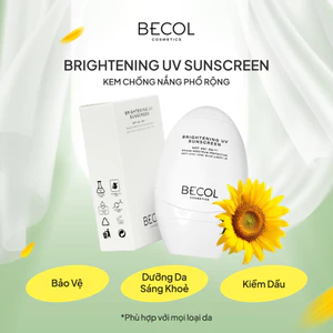 Kem Chống Nắng Phổ Rộng Becol 50ml - Bảo Vệ Da Sáng Khoẻ - BRIGHTENING UV SUNSCREEN