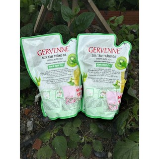 COMBO 2 Túi Sữa Tắm Trắng Da Gervenne/450g kiwi-Bạch Trà