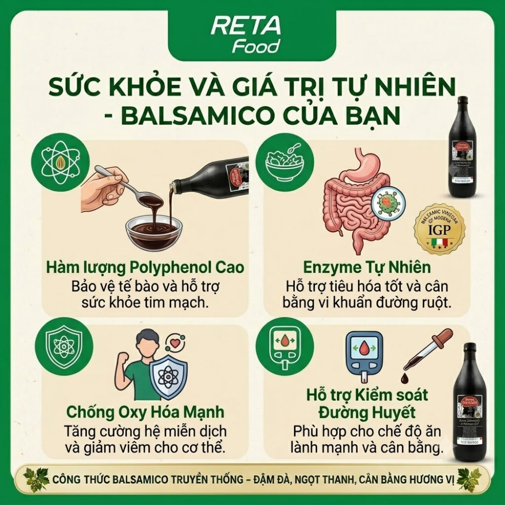 Giấm nho thơm/đen Pietro Coricelli Balsamico Vinegar of Modena 250ml/500ml/1000ml - Nhập khẩu Ý
