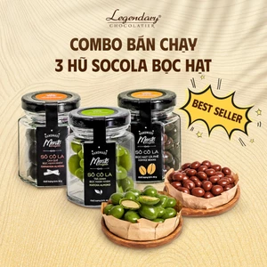 COMBO BÁN CHẠY | 3 Hộp Socola Bọc Hạt 40g | Ăn Vặt Ngon Chất Lượng | Quà tặng người thân ý nghĩa
