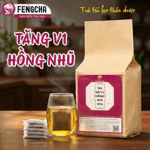 Trà tăng size vòng 1 hồng nhũ hoa Fengcha tăng 8cm sau 2 tháng bịch 30 gói lọc