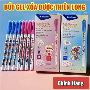 Bút gel xóa được Thiên Long TL _01. Combo 5/10/20 bút. đầu bút 0.5mm, xanh tím, dùng cho học sinh tiểu học