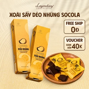 Socola Nhân Xoài Sấy Dẻo | Đồ ăn vặt cao cấp, bánh kẹo ngon, quà tặng cao cấp | Carino Legendary