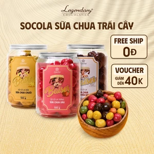 Socola Viên Sữa Chua Trái Cây | Đồ ăn vặt bánh kẹo văn phòng ngon chất lượng | Baiser Legendary