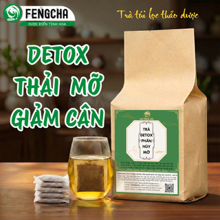 Trà detox giảm cân Fengcha chuyển hóa mỡ thừa, làm mềm mô mỡ và đào thải ra ngoài, an toàn, không gây mệt mỏi bịch 30lọc