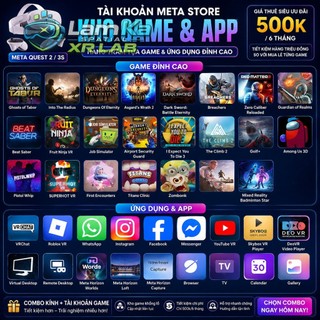 VR Headset: Meta Quest 2 / Quest 3S VR Like New Full Box / Game Bản Quyền 6 Tháng - Mùa Hè Sôi Động