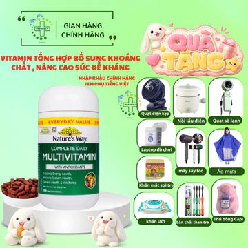 Vitamin Tổng Hợp Nature's Way Complete Daily Multivitamin - Hộp 100 Viên - Bổ Sung Vitamin và Khoáng Chất Cần Thiết