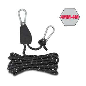 Ròng rọc kéo căng dây lều trại 4m - 4mm phản quang chuyên dụng dùng cho cắm trại, dã ngoại ngoài trời