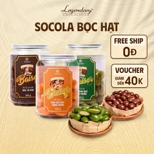 Socola Bọc Hạt Ít Đường | Đồ Ăn Vặt Healthy, Bánh Kẹo Ăn Kiêng | Baiser Legendary