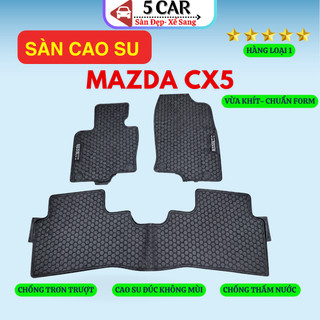 Thảm Lót Sàn Cao Su Xe Mazda CX5 đời 2014 - Nay - Cao su đúc Không Mùi , Vừa Khít Form Xe- Chống Nước, Mẫu NISSIN