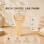 【LĂN GAI GỖ CHỮ Y】 Massage Đầu Gỗ có tay cầm- giúp thư giản- lưu thông máu