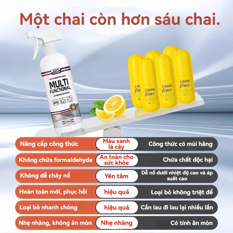 Dung dịch tẩy keo - Tẩy băng dính, decal - Làm sạch nhanh, không để lại vết-Cubi