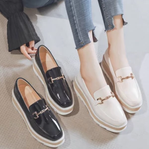 Giày đế cao da bóng thời trang (cao 6cm)