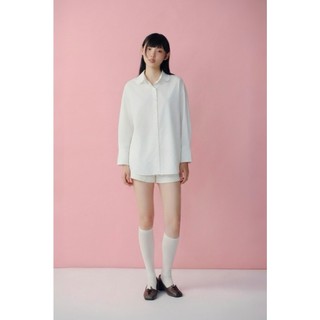 Áo sơ mi OLV tay dài dáng rộng Cotton Striped Long Sleeves Shirt nhiều màu phù hợp mọi dịp