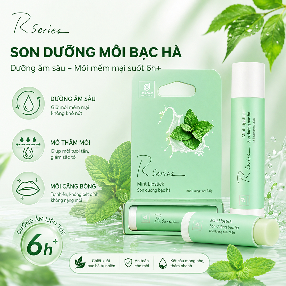 Son dưỡng môi vị anh đào, Hương cherry ngọt ngào,Dưỡng môi hồng hào, Môi căng mọng quyến rũ，Son dưỡng môi cherry cho nữ