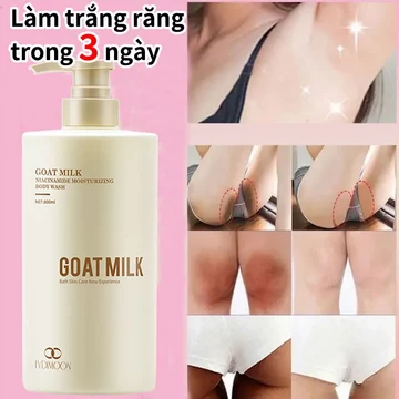 Sữa tắm sữa dê - Sữa tắm làm trắng vùng kín800ml，Làm trắng da, làm sạch sâu, hương thơm lâu dài