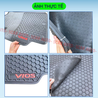 Thảm Lót Sàn Cao Su Xe TOYOTA VIOS 2014-2023-Cao su đúc Không Mùi , Vừa Khít Form Xe- Chống Nước, Dễ Dàng Lắp Đặt