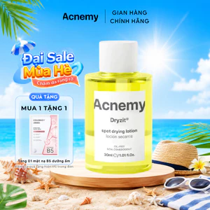 Dung Dịch Chấm Mụn Acnemy Dryzit Spot Drying Lotion 30ml giảm mụn sưng, mụn mủ, mờ thâm mụn sáng da