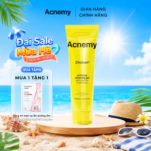Gel Rửa Mặt Làm Sạch Cho Da Dầu Mụn Acnemy Zitclean Purifying Cleansing Gel 150ml - Skin Studio