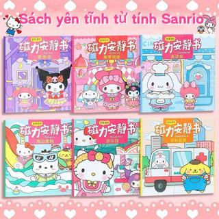 Bộ sách dán nam châm im lặng tự làm theo chủ đề Sanrio - Đồ chơi giáo dục sáng tạo - Bộ sưu tập Sanrio