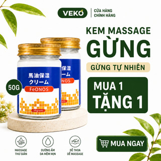 Kem Gừng Massage Body Kem Gừng Mát Xa Cổ Vai Gáy Feonos Nhật Bản Làm Ấm Cơ Thể Thư Giãn