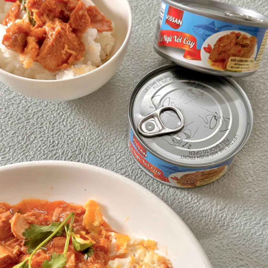 [Combo 3 Hộp] Cá Ngừ Xốt Cay Vissan 170g – Chính Hãng Date 2028 Ăn Liền Tiện Lợi