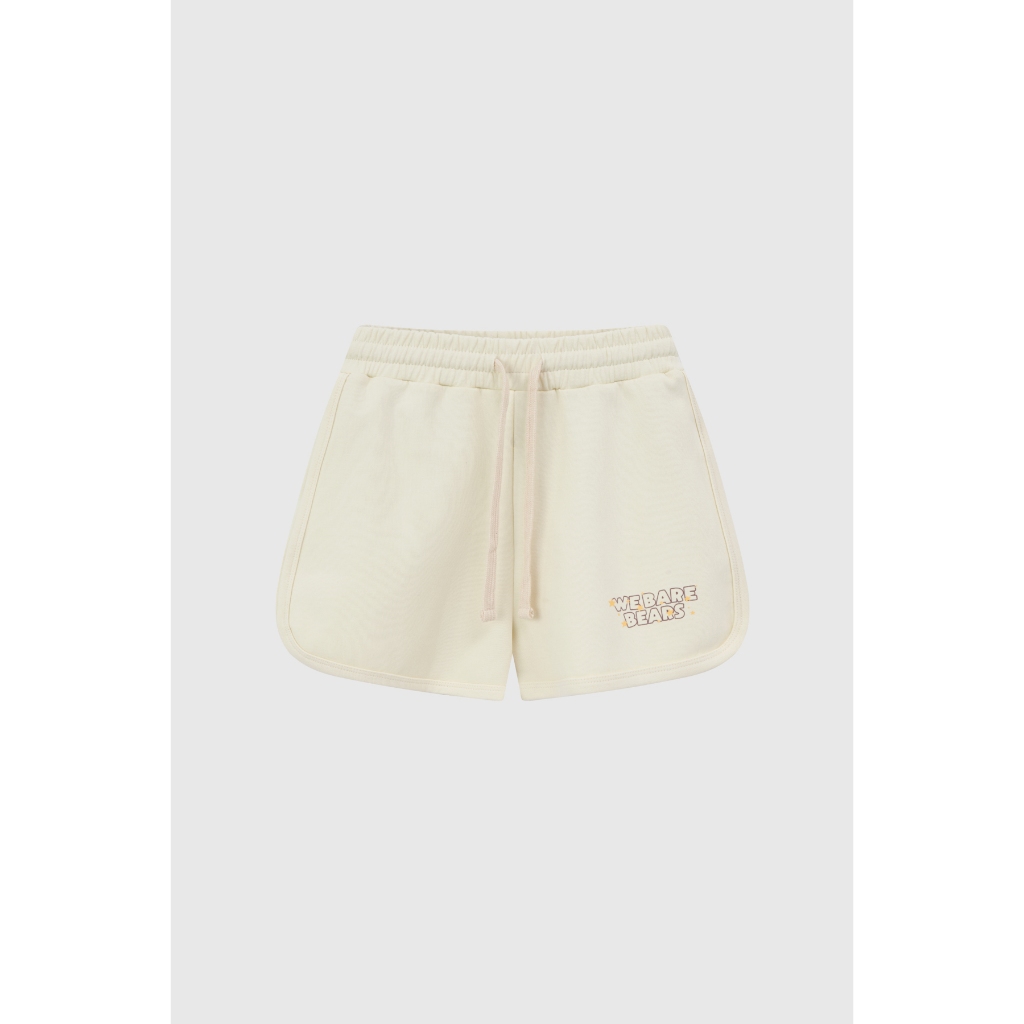 [BST We Bare Bears] Quần Short Nữ BOO Chất Liệu Nỉ InterLock Form Dáng Trẻ Trung, Thiết Kế Dễ Thương