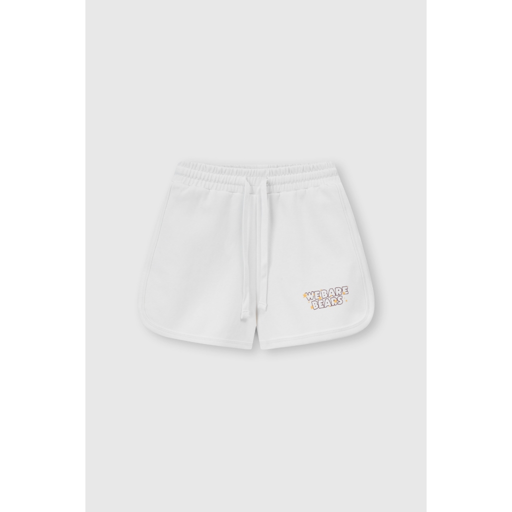 [BST We Bare Bears] Quần Short Nữ BOO Chất Liệu Nỉ InterLock Form Dáng Trẻ Trung, Thiết Kế Dễ Thương