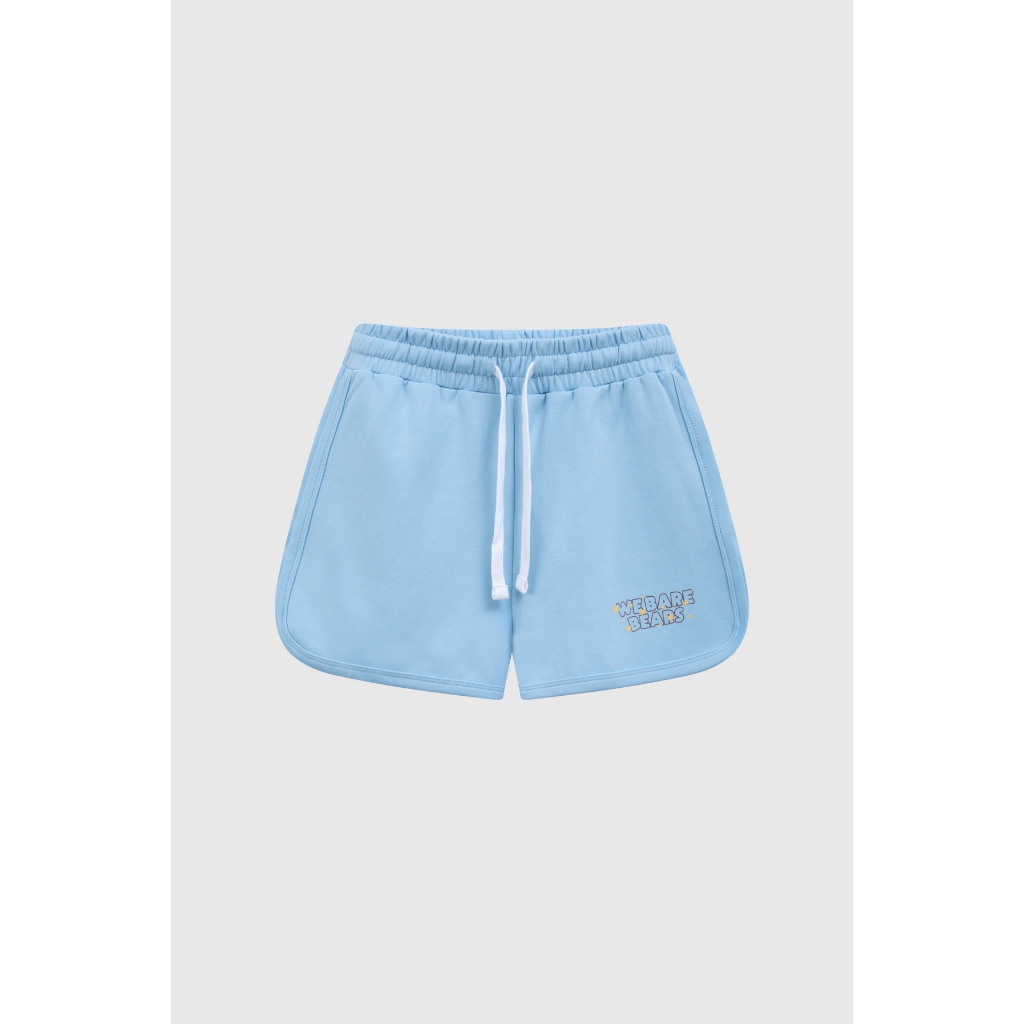 [BST We Bare Bears] Quần Short Nữ BOO Chất Liệu Nỉ InterLock Form Dáng Trẻ Trung, Thiết Kế Dễ Thương
