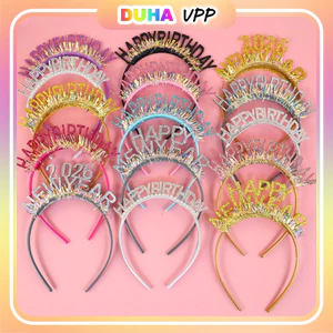 Combo 10 Bờm Sinh Nhật Chữ Happy Birthday, Băng Đô Sinh Nhật Trang Trí, Phụ Kiện Sinh Nhật DUHA 003
