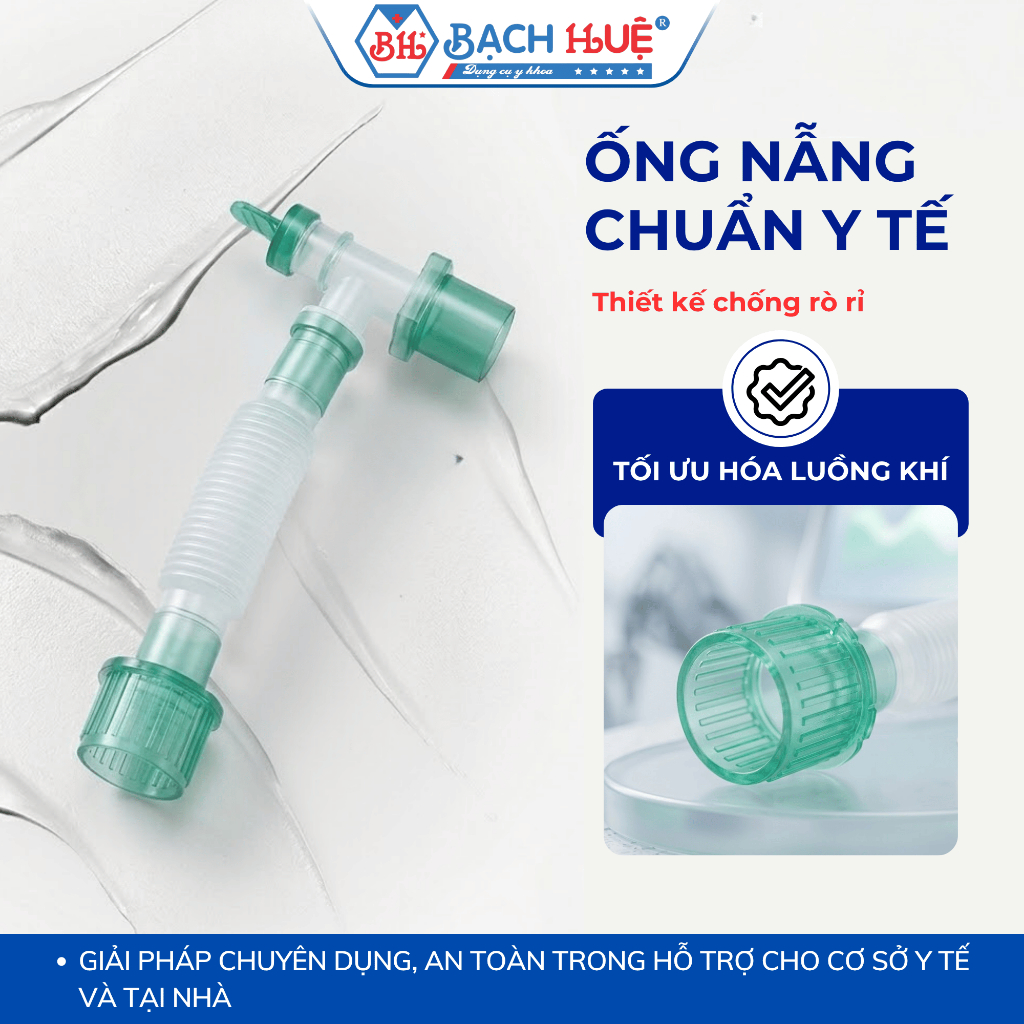 Ống Nẫng Nối Dây Máy Thở Catheter Mount Co Giãn - Khớp Xoay 360 Độ Tiện Lợi (Gói 1 Cái)