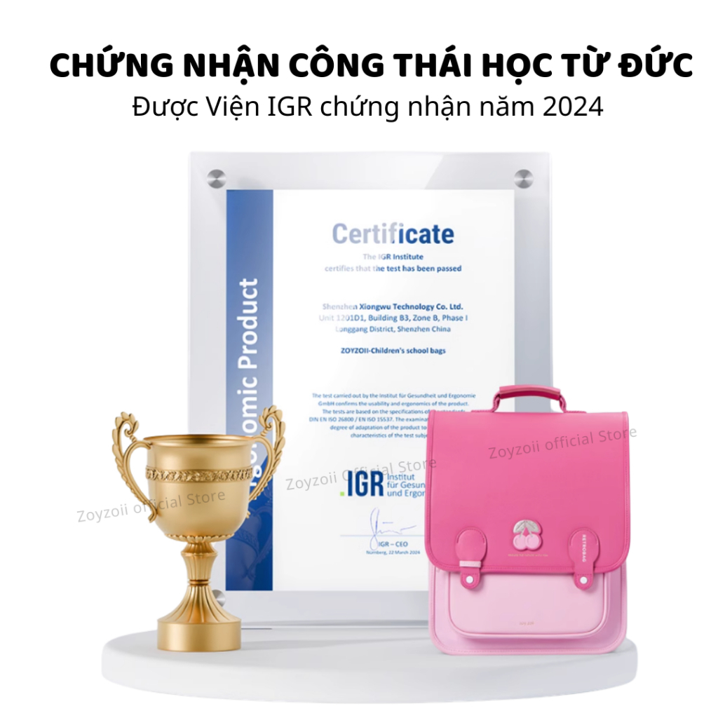 Balo Tiểu Học Zoyzoii Chống Gù Cho Bé Trai Bé Gái Cặp Đi Học Cấp 1 Lớp 1 2 3 Chính Hãng