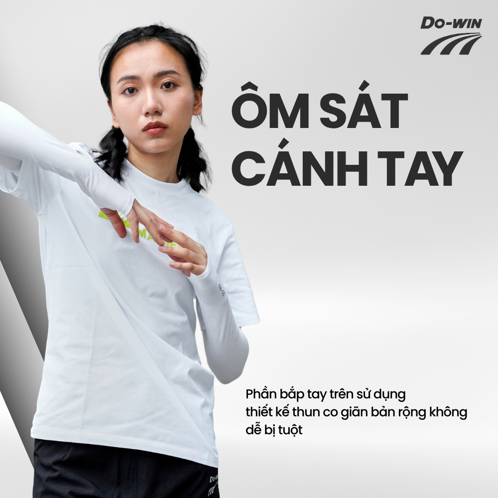 Ống tay chạy bộ Do-win Ống tay chống nắng, thoáng khí và co dãn 4 chiều phù hợp nam và nữ dowin