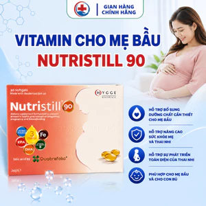 Vitamin Bầu Nutristill 90 - Bổ Sung DHA, EPA & Vitamin Cho Phụ Nữ Mang Thai & Cho Con Bú_30 Viên,15 Viên