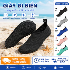 Giày đi biển đi bơi tập yoga chống trơn trượt trekking đế cao su thoát nước Giày lội nước nhanh chóng và di động