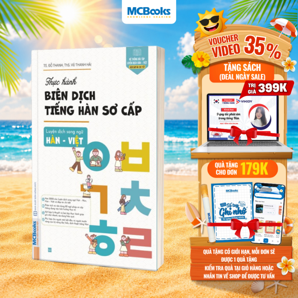 Sách - Thực hành biên dịch tiếng Hàn Sơ cấp - Luyện dịch song ngữ Hàn - Việt