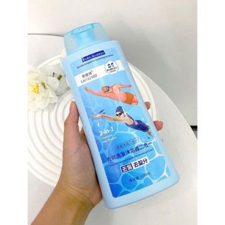 Homee.cok Sữa Tắm Gội Khử Clo Sau Bơi 2in1 600ml - Làm Sạch Mùi Clo Hồ Bơi, Chăm Sóc Da Tóc Dịu Nhẹ Cho Bé Và Người Lớn