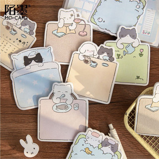 Little Stationery | Giấy Note Mèo Cute 30 Tờ | Sticky Note Ghi Chú Hình Mèo Dễ Thương