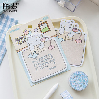 Little Stationery | Giấy Note Mèo Cute 30 Tờ | Sticky Note Ghi Chú Hình Mèo Dễ Thương