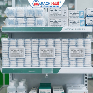 Combo 50 Cuộn Gạc Dẫn Lưu 4 Lớp Bảo Thạch (1cm x 200cm) - Gạc Tai Mũi Họng Đã Tiệt Trùng 4 lớp