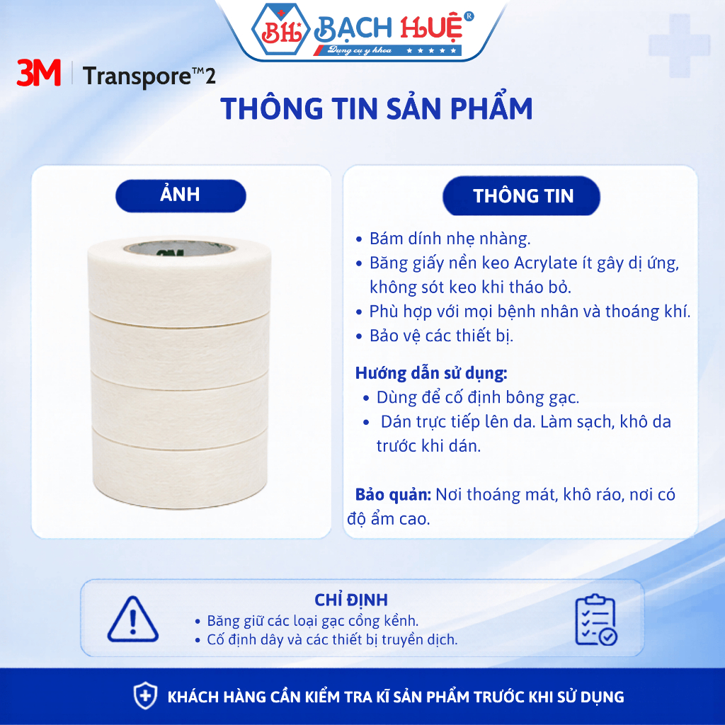 Băng kéo giấy y tế  3M Micropore 1530-0, Dịu nhẹ cho da, cố định chắc chắn hộp 24 cuộn 1,25cmx9.1m