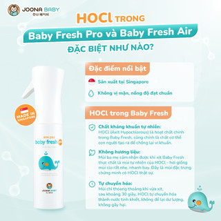 Combo 3chai xịt đa năng khử khuẩn, khử mùi đồ chơi, bình sữa, núm ti giả Baby Fresh Pro - Joona Baby