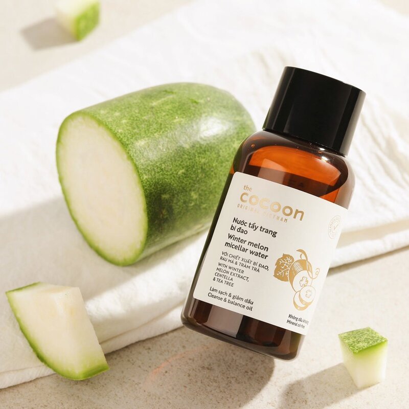(Hàng Công TY) Nước Tẩy Trang Bí Đao Cocoon Winter Melon Micellar Water 500ml Vanilla Cosmetics