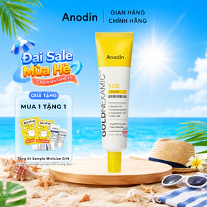 Kem dưỡng ANODIN dưỡng sáng, mờ thâm nám đa tầng Goldnexamic 10X Anodin 35ml - Skin Studio