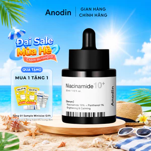 Tinh chất dưỡng sáng mờ thâm, giảm mụn kiểm soát dầu thừa ANODIN NIACINAMIDE 10 PLUS Serum 33ml
