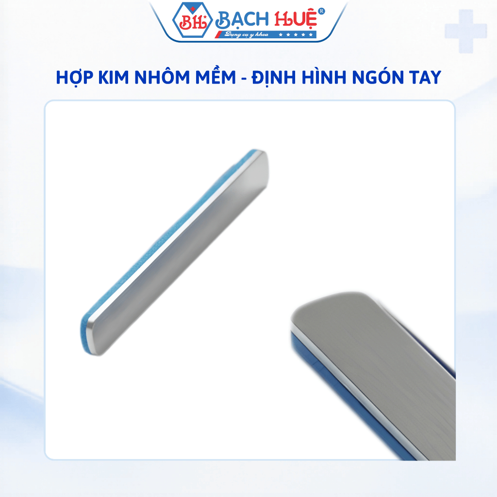 Nẹp Nhôm Cố Định Ngón Tay Iselin Orbe  25cm- Lót Xốp Mềm Thoáng Khí, Dễ Uốn Cong Chất Liệu Hợp Kim Nhôm