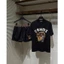 Bộ Cộc Fe//Di Meow Hiệp Sỹ In Nhiệt 3D Siêu Nét Phối Quần Cạp Chữ Hè Năng Động Phong Cách Boy Phố Basic