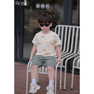 Set cotton in trần Puppy good day rực rỡ mềm,thấm hút mồ hôi B004