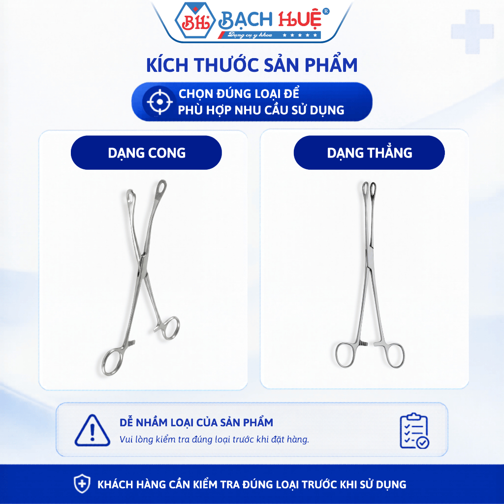 Pen Tim Dài 25cm Thép Không Gỉ Pakistan - Kẹp Tim Thẳng / Cong Hỗ Trợ Gắp Bông Băng Y Tế