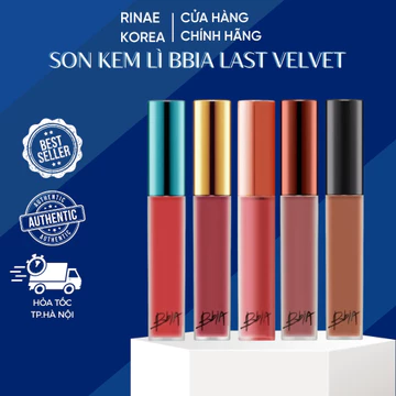 Son Kem Lì Bbia Last Velvet Lip Tint 5g lên Màu Siêu Chuẩn